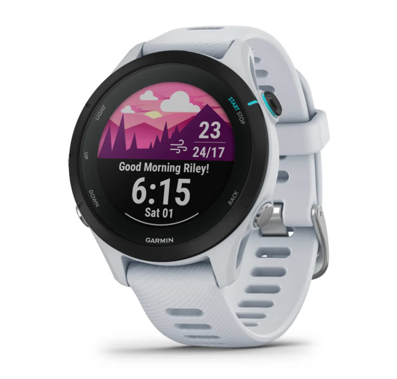 Garmin Forerunner 255S Music GPS Watch in Whitestone-2